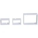 Wandregal Hängeregal mit 3 Fächern MDF Weiß