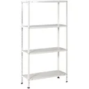 Lagerregal / Regal Solid 50 Weiß - 200 kg Tragfähigkeit - 150x75x30 cm