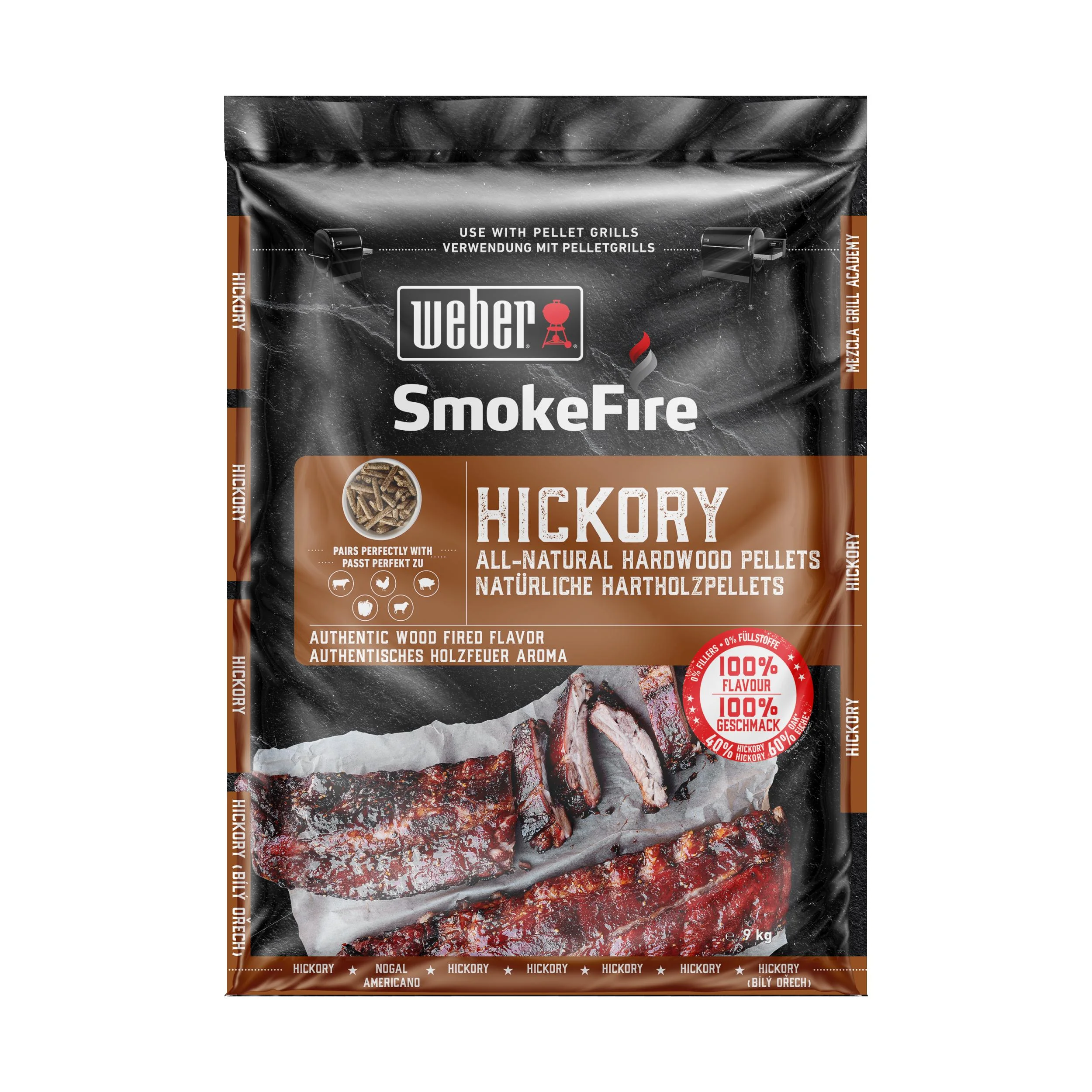 Weber SmokeFire 100% natürliche Holzpellets Hickory