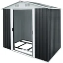 Gartenhaus anthrazit Metall 210x132x186cm
