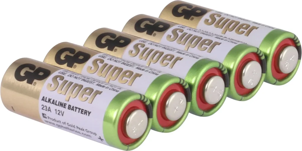 Alkaline 23A Rundzellenbatterie, 12 V - 5 Stück