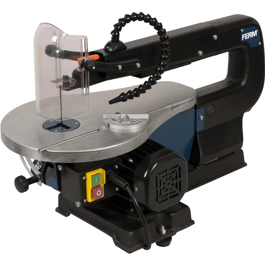 SSM1005 Dekupiersäge 90W - Verstellbarer Arbeitstisch (0-45 Grad) - Parallelführung - Sägeblatt-Schnellwechselfunktion -