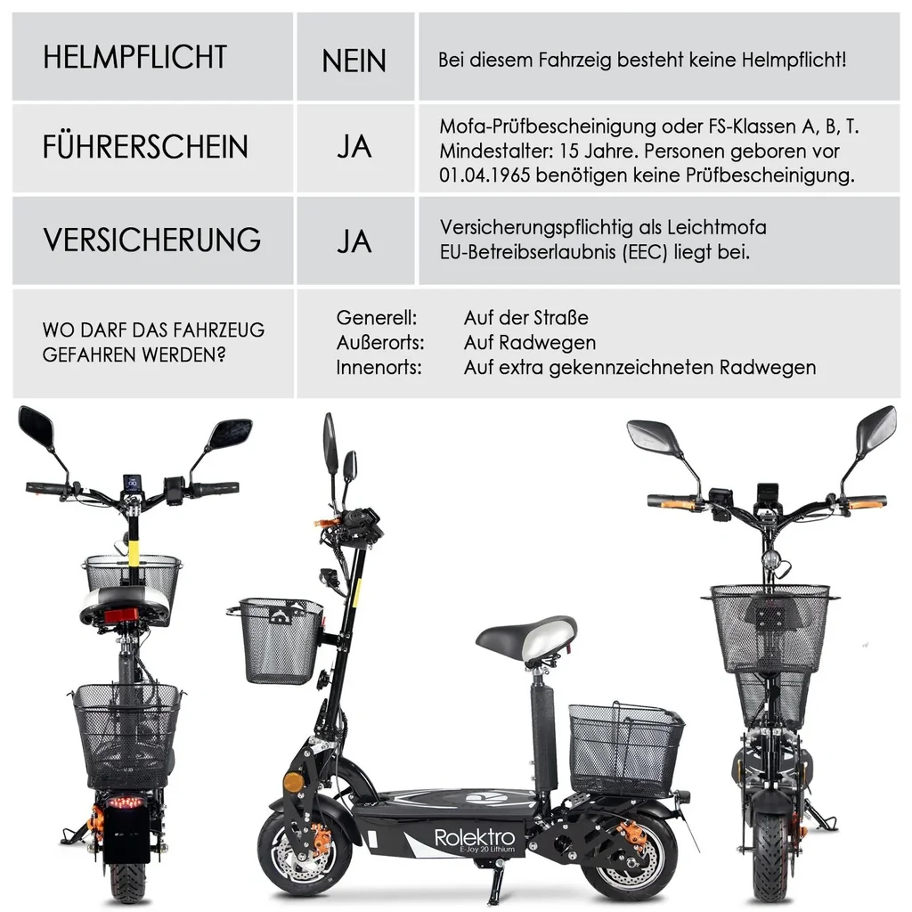E-Scooter E-Joy 20 - Lithium