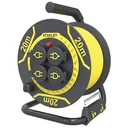 Neopren-Kabeltrommel - 20 M - 3G1.5 - 4 Steckdosen