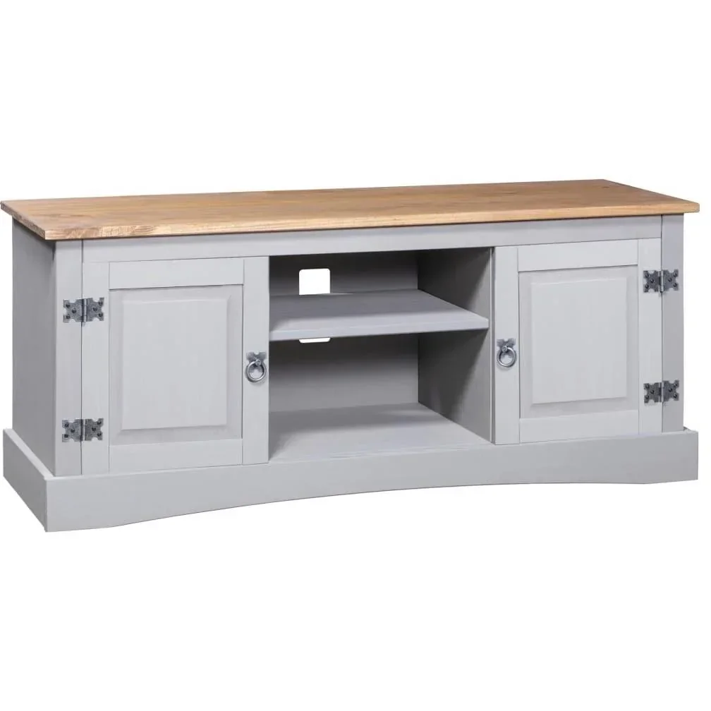 TV-Schrank 120x40x52 cm Mexikanische Kiefer Corona-Stil grau