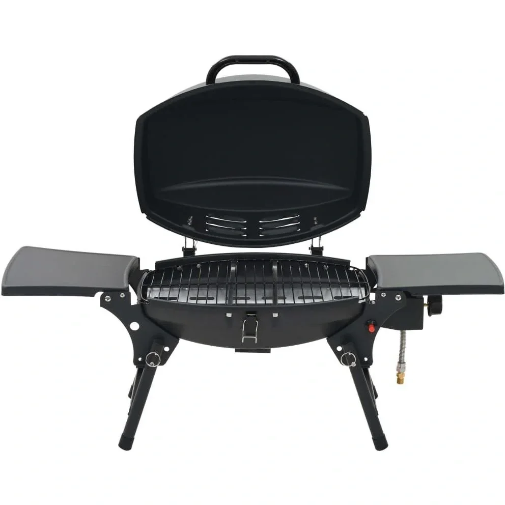 Gasgrill mit Kochzone schwarz