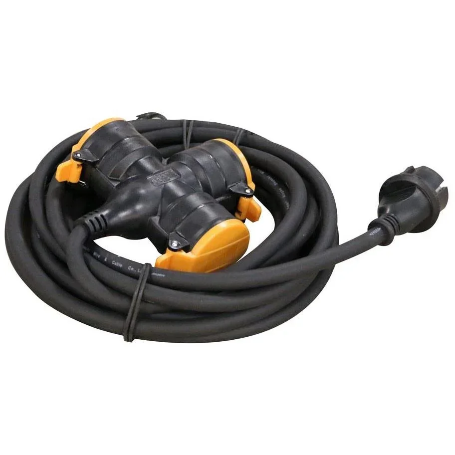 RELECTRIC Verlängerungskabel - 5m - 1,5 mm² - 3 Kontakte