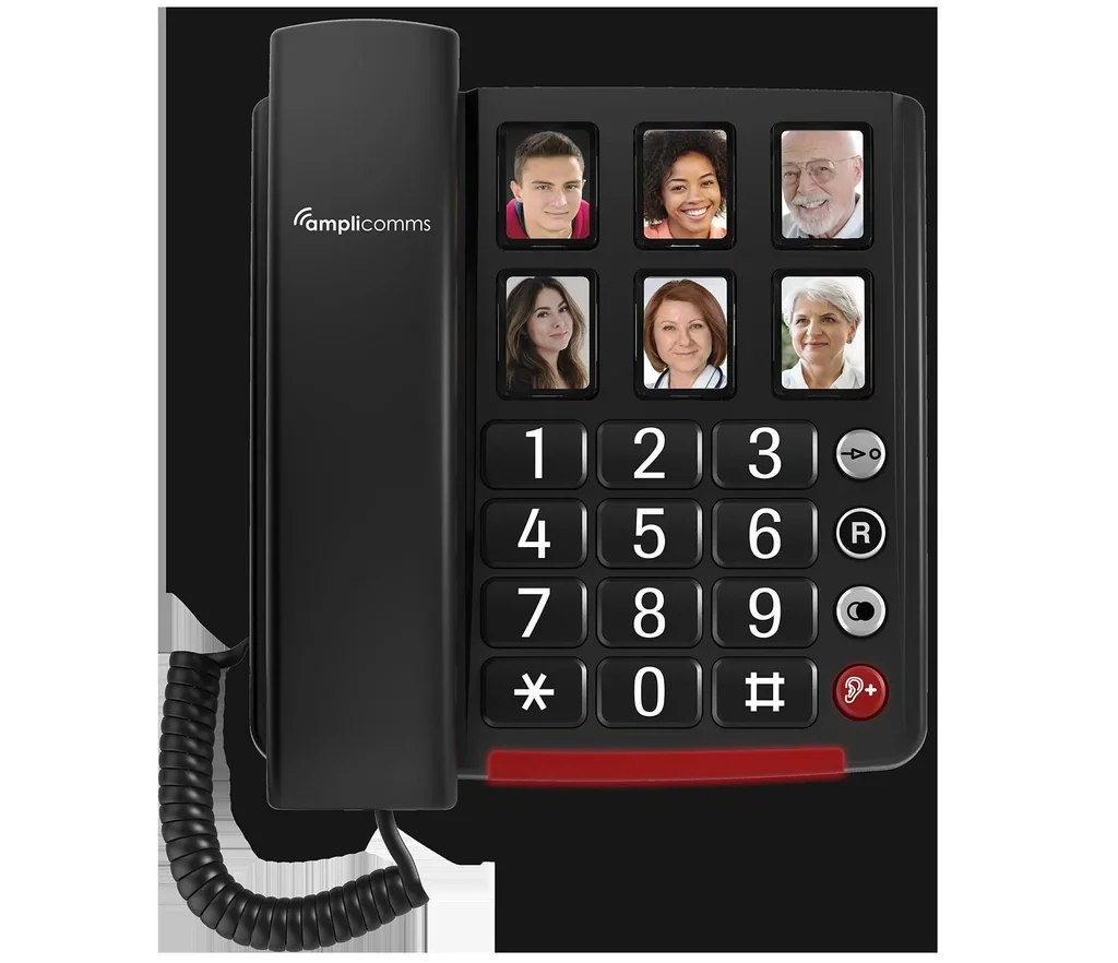 Großtastentelefon mit 6 Bildwahltasten