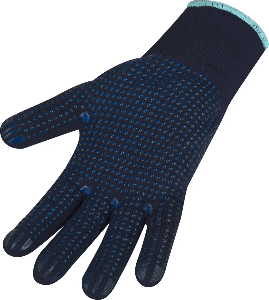 Strickhandschuh mit Punktbenoppung, Polyester, Größe 10