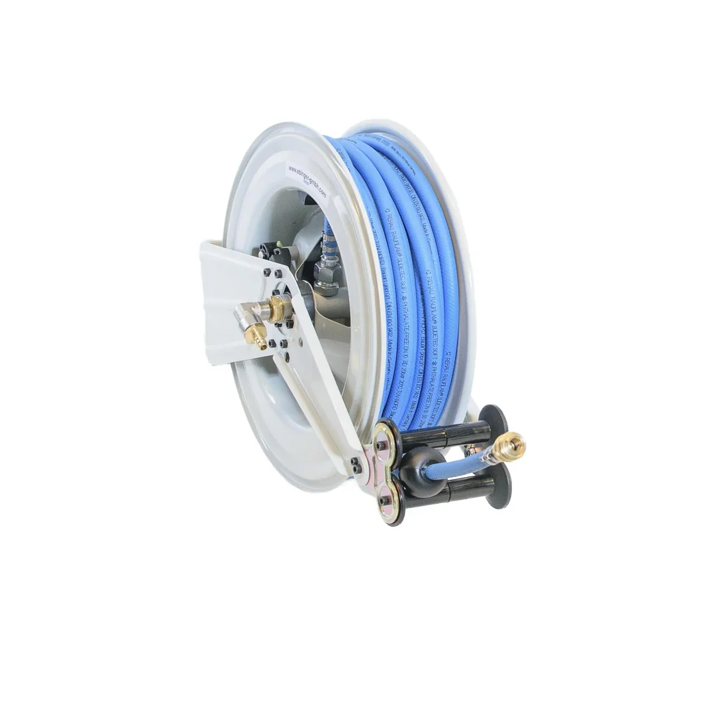Schlauchaufroller OSM410 mit 20 m PVC-Druckluftschlauch