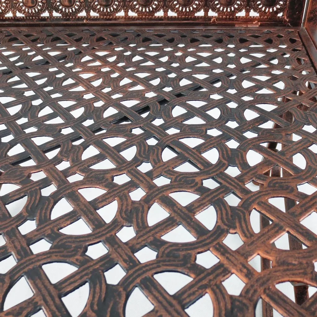 Gartenbank Schaukelbank Parkbank Sitzbank Bank 2-Sitzer Metall 104 x 75 x 95,5 cm