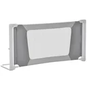 Bettgitter Kinderbettgitter mit L-förmigen Stützbeinen Krippengeländer 18 Monate bis 5 Jahre Kindergitterzaunmöbel Grau