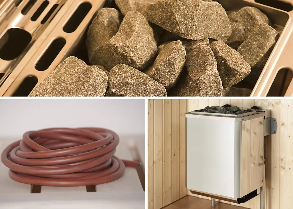 Saunaofenset 9 - 9,0 kW Kompakt mit Ofenanschlußkabel