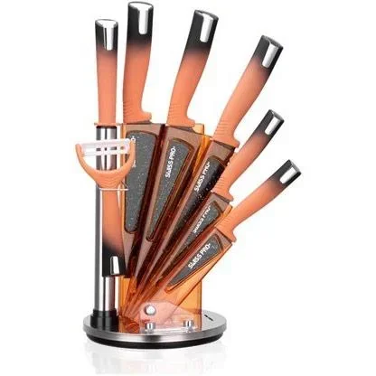 Küchenmesserset -mit Standard- 8-teilig -Orange