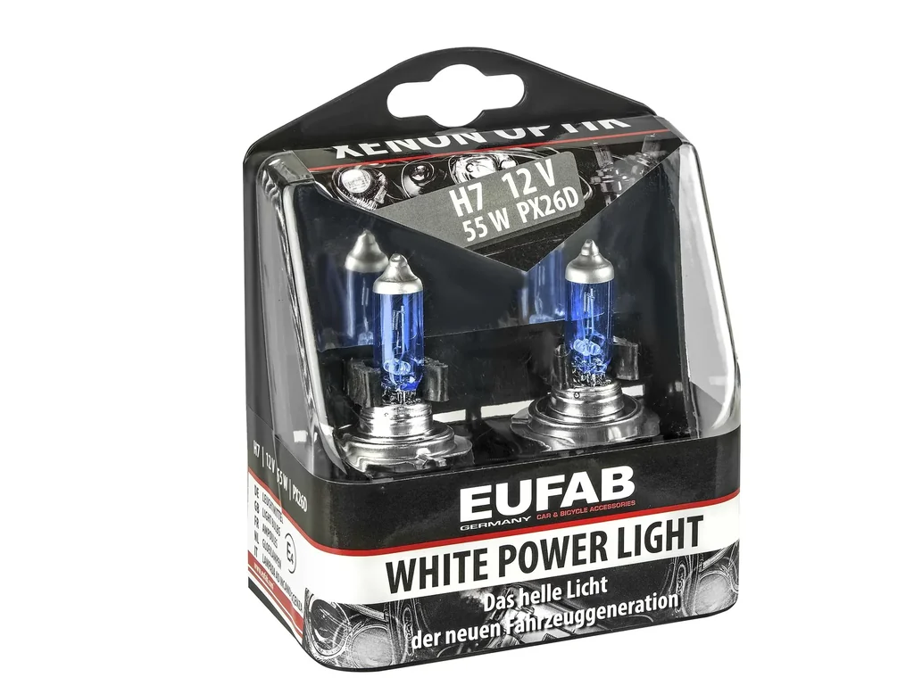 White Power Light 12V H7 2er Set