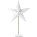 Tischlampe Stern Weihnachtsstern Lampe Papierstern Lampe Tischleuchte 5 Zacken 71 cm Leuchtstern Weihnachtsdekoration We