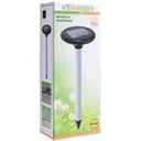 Pro Garten Mollen Abschreckung Solar Led 44,5 X 15,5 cm Abs Silber