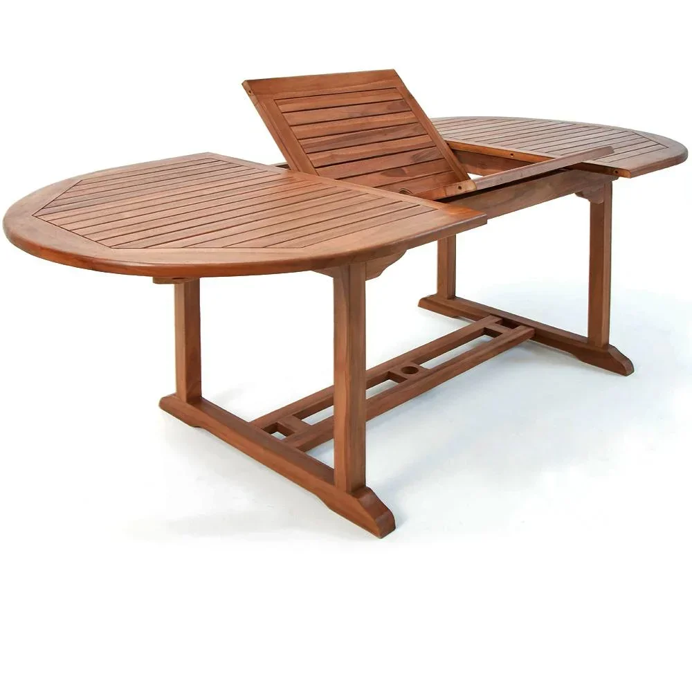Gartentisch Vanamo Eukalyptusholz ausziehbar 150-200 x 100 x 74cm