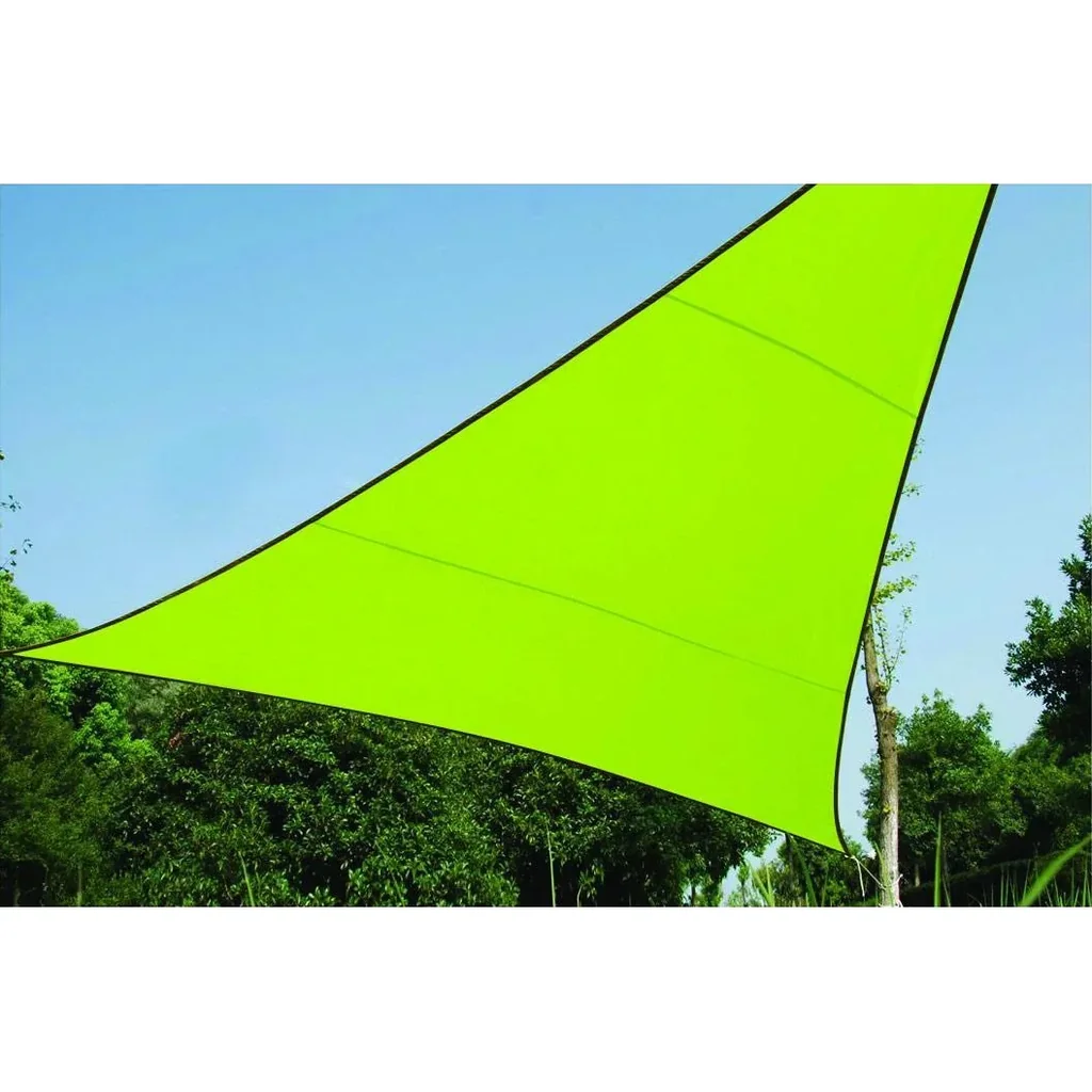 sonnensegel - dreieckig - 3.6 x 3.6 m x 3.6 m - lime grün