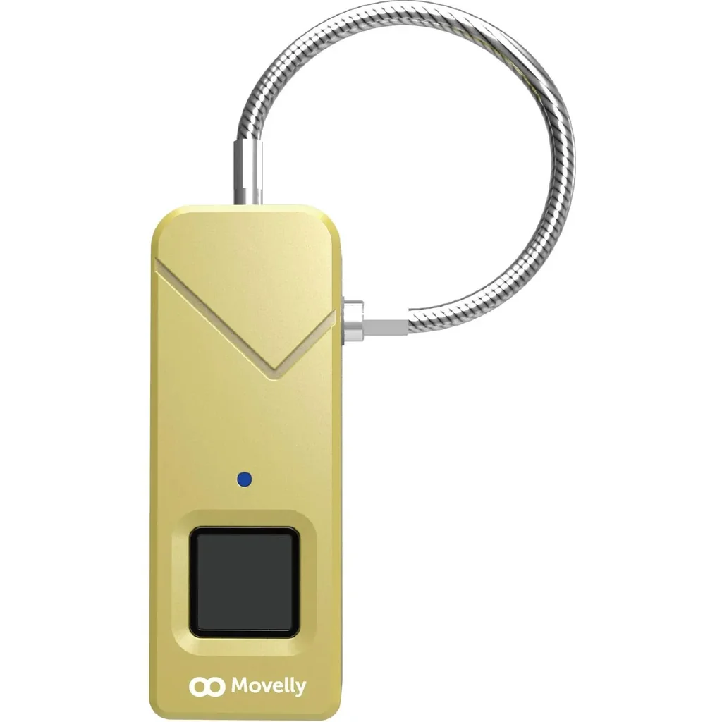 Movelly fingerprint padlock Gold