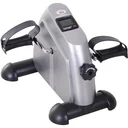 Heimtrainer Mini Bike Pedaltrainer Trainingsrad Fahrradgerät mit LCD-Display Metall Silber 39 x 40 x 31 cm