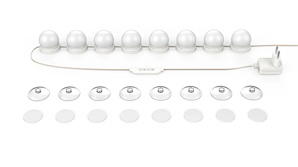 LED Spiegelleuchte Hollywood, dimmbar