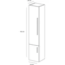 Hoge Kast Style - schwartz Eiche