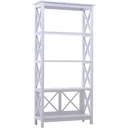 Standregal Bücherregal Dekoregal 4 Fächer offen MDF Weiß 70 x 30 x 145,3 cm