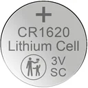Lithium Knopfzelle CR1620, 3 Volt - 5 Stück