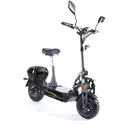 Elektro-Faltroller Speedster Safety Plus 45 km/h 1000 Watt, inkl. Blinkanlage, Gepäckcase und Lithium-Ionen Akku, Schwarz.