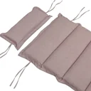 Kissen Saunaliege - Creme gesprenkelt - 183x56x7 cm