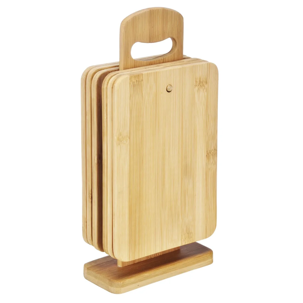 Bambusbrettchen 6 Stück mit Ständer