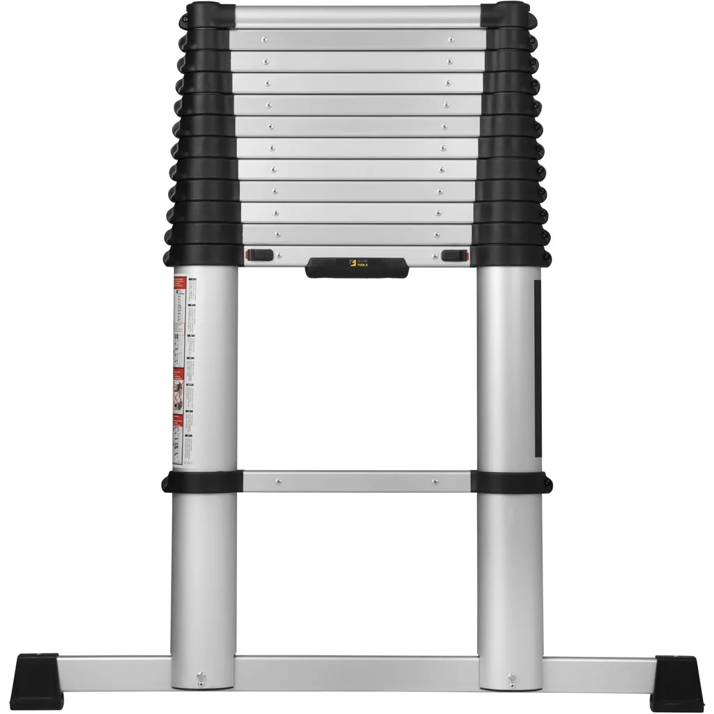 Teleskop-Anlegeleiter, AHW -Compastep XL ,3,8 Meter, mit Stabilisator
