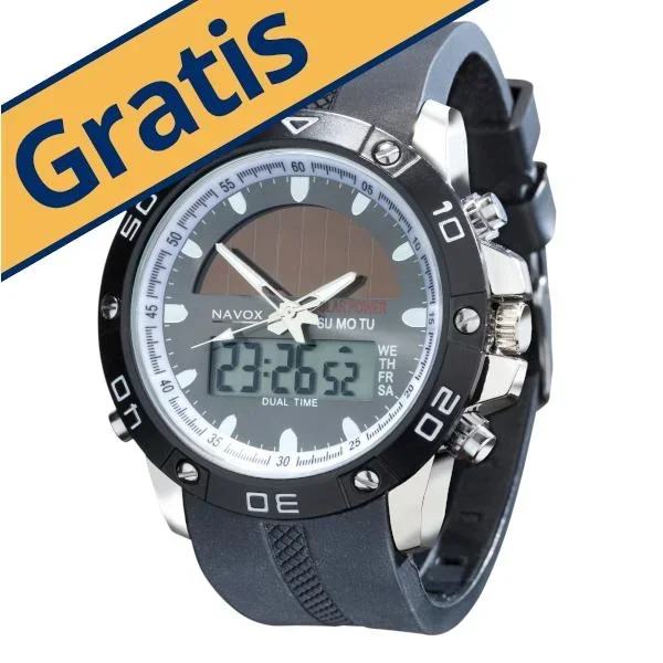 Design Chronograph mit Solarzelle