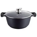 Kasserolle - mit Glasdeckel - 28 cm - Schwarz
