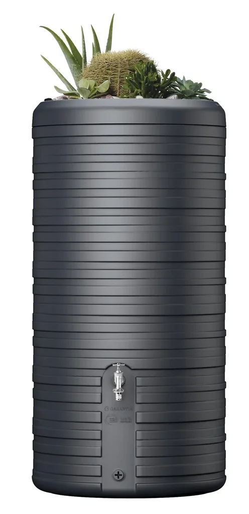 Regenspeicher / Regentonne NORDIC 2in1 300 L, graphite grey