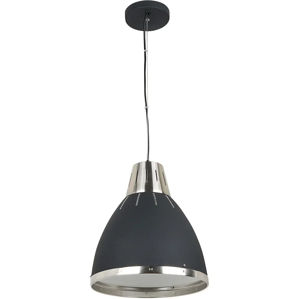 Hängeleuchte Deckenlampe Industrie Vintage E27 40 W Metall schwarz ?30 x H35 cm (ohne Birne)