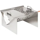 Tischgrill mit Piezo-Zündung - Edelstahl - 52 x 40 x 31 cm