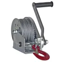Handbremswinde BHW-1800, Max. Hubkraft / Zugkraft unterste (1.) Lage: 820 daN, inkl. 20 m Seil mit SOB Haken