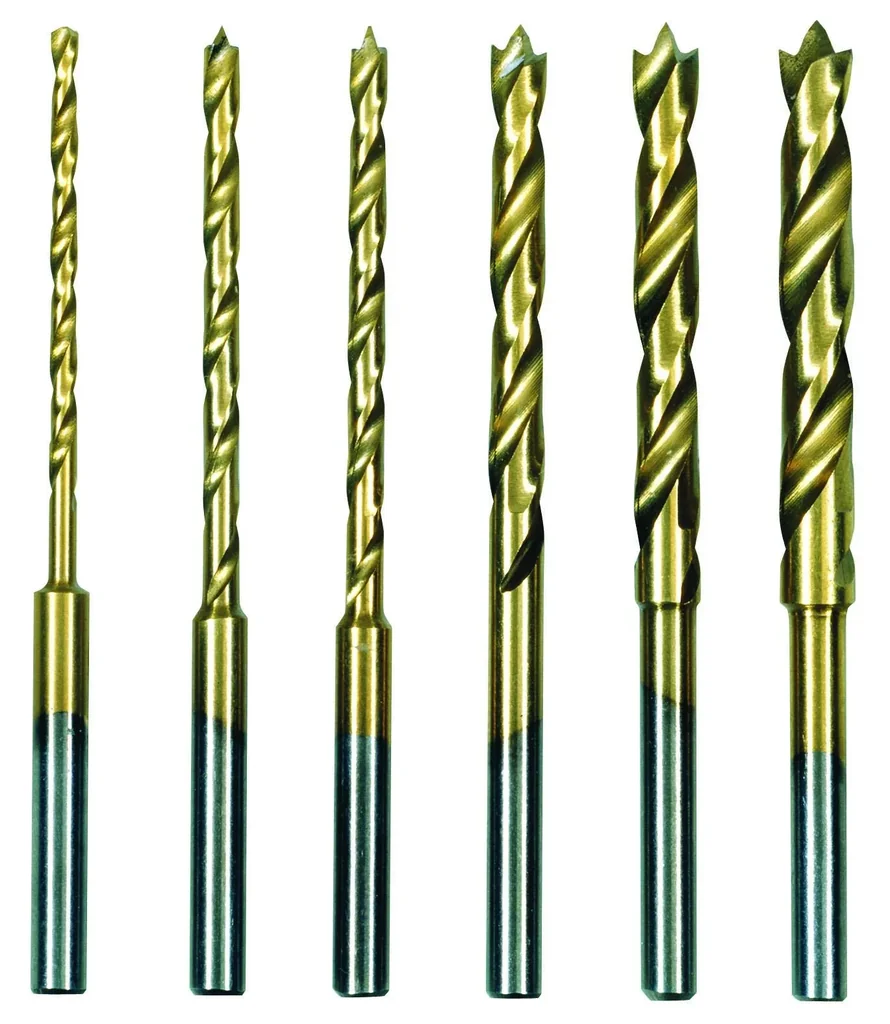 HSS Spiralbohrersatz mit Zentrierspitze 6-teilig, 1,5 bis 4 mm