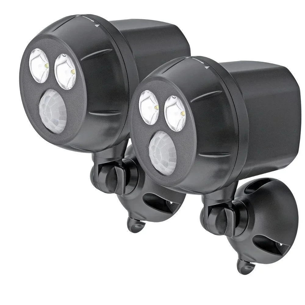 LED Scheinwerfer MB390 mit Bewegungsmelder 2er Pack braun 400Lumen IP66