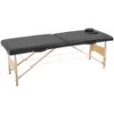 Mobiler Massagetisch schwarz