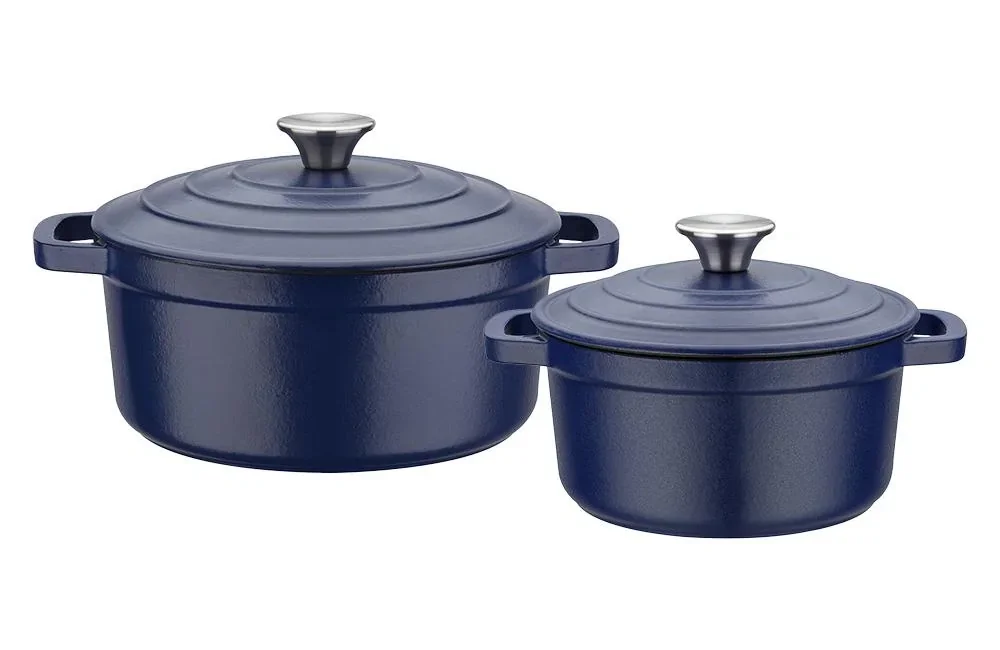 Kochtopf, ca. 24 cm, ca. 3,8 l aus Gusseisen Blue Magic