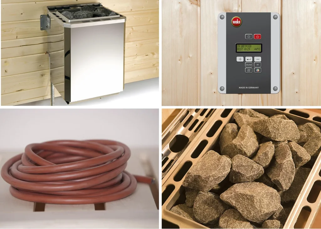 Saunaofenset 5 - 7,5 KW BioS mit Ofenanschlußkabel