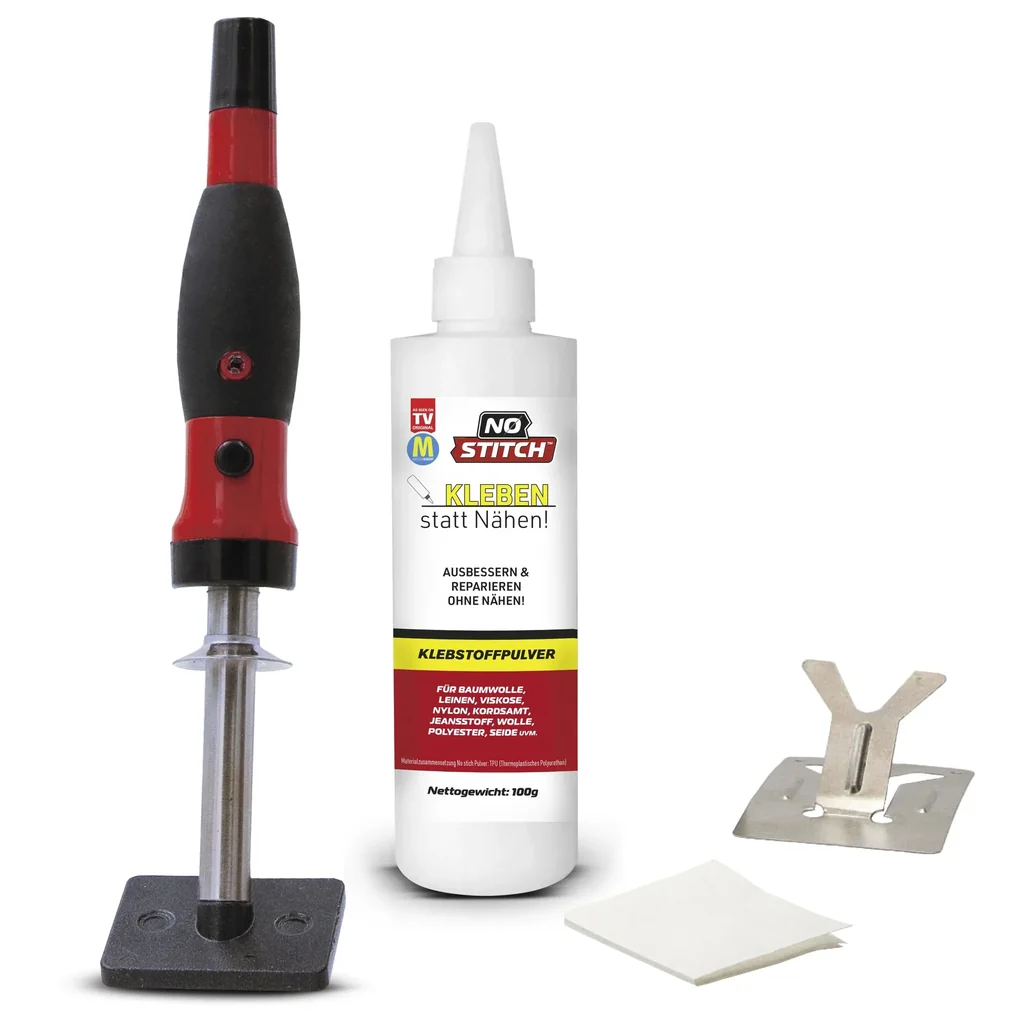 No Stitch: Kleben statt Nähen! Set inkl. 100 g Klebstoffpulver