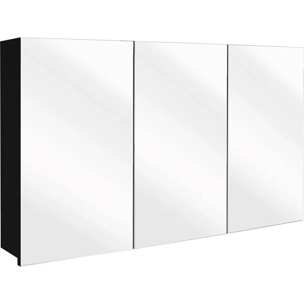 Concept Spiegelschrank 120cm schwartz fsc