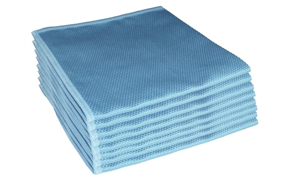 Universal-Reinigungstücher, Staubtücher, „Aqua Laser”, 40 x 40 cm, Türkis, 8er-Set