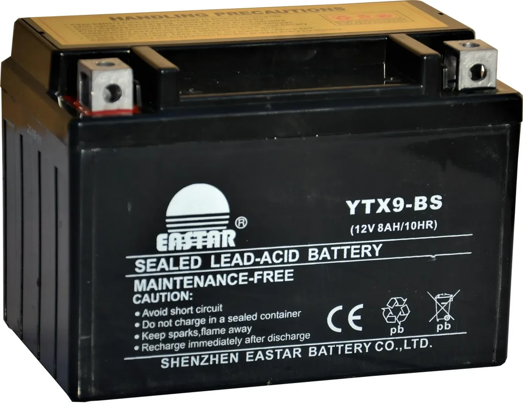 Batterie 12 Volt 8 Ah, Modell YTX9-BS für Motorrad