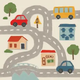 Kinderteppich Strasse image