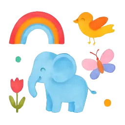 bunte Wandsticker Bild